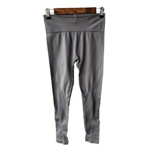 Zyia Active Gray Seamless High Waisted Activewear Leggings Size Large